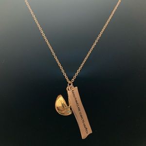 Fortune cookie necklace